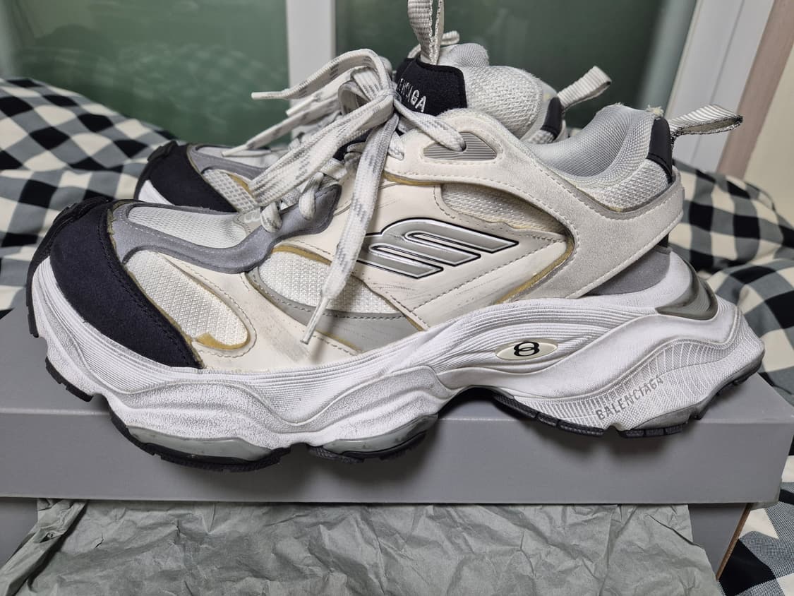 [40] 발렌시아가 카고 스니커즈 화이트 그레이 (런웨이) 상품이미지6