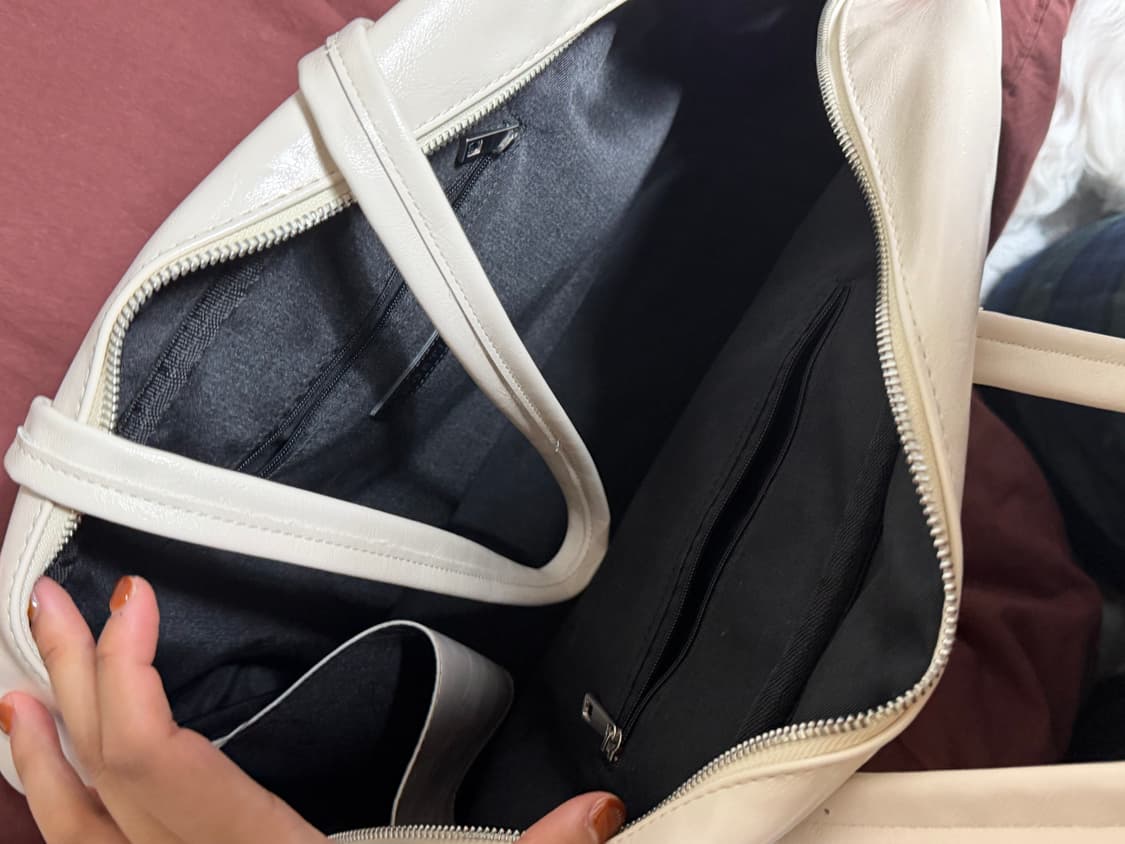 [아노에틱] 스퀘어 멀티 숄더백 크림색 상품이미지2