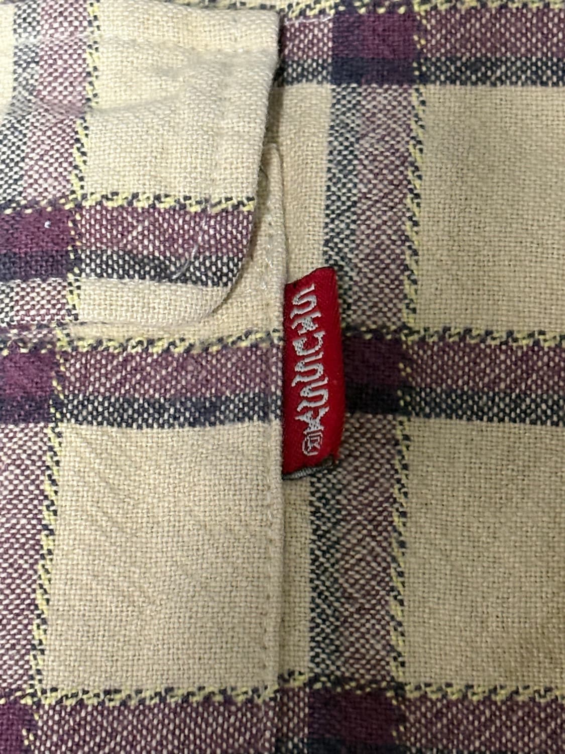 (M) 90s 스투시 크라운택 체크 셔츠 상품이미지4