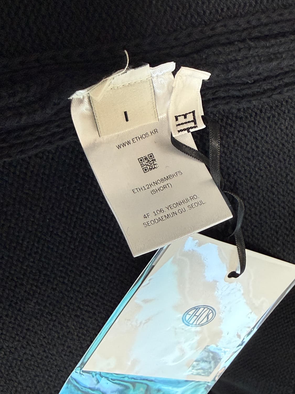 새상품) 에토스 회색/ 블랙 니트 랩 스커트 각각 상품이미지7