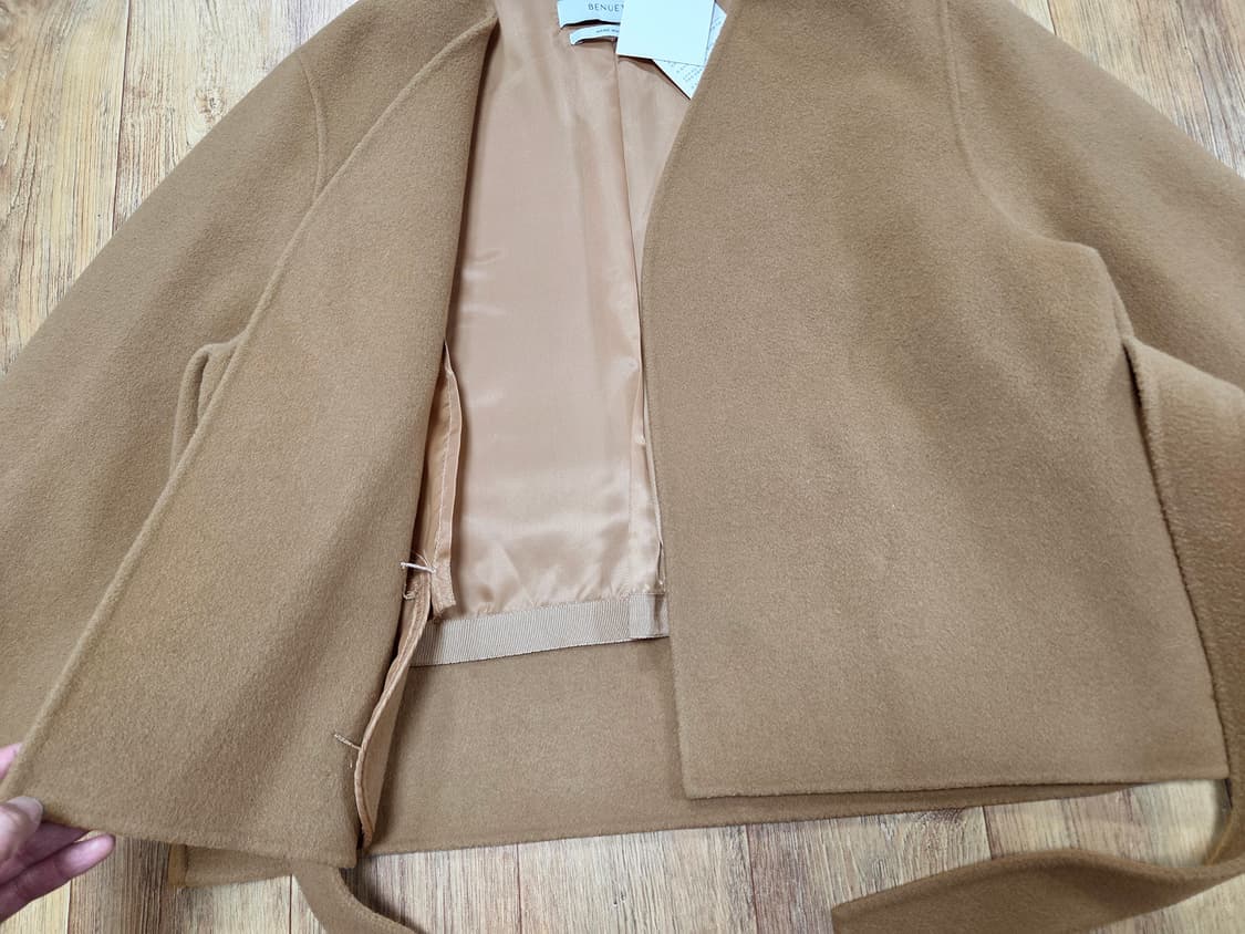 베뉴엣(BENUET) 캐시울 have 해브 코트 프리사이즈 새상품 상품이미지7