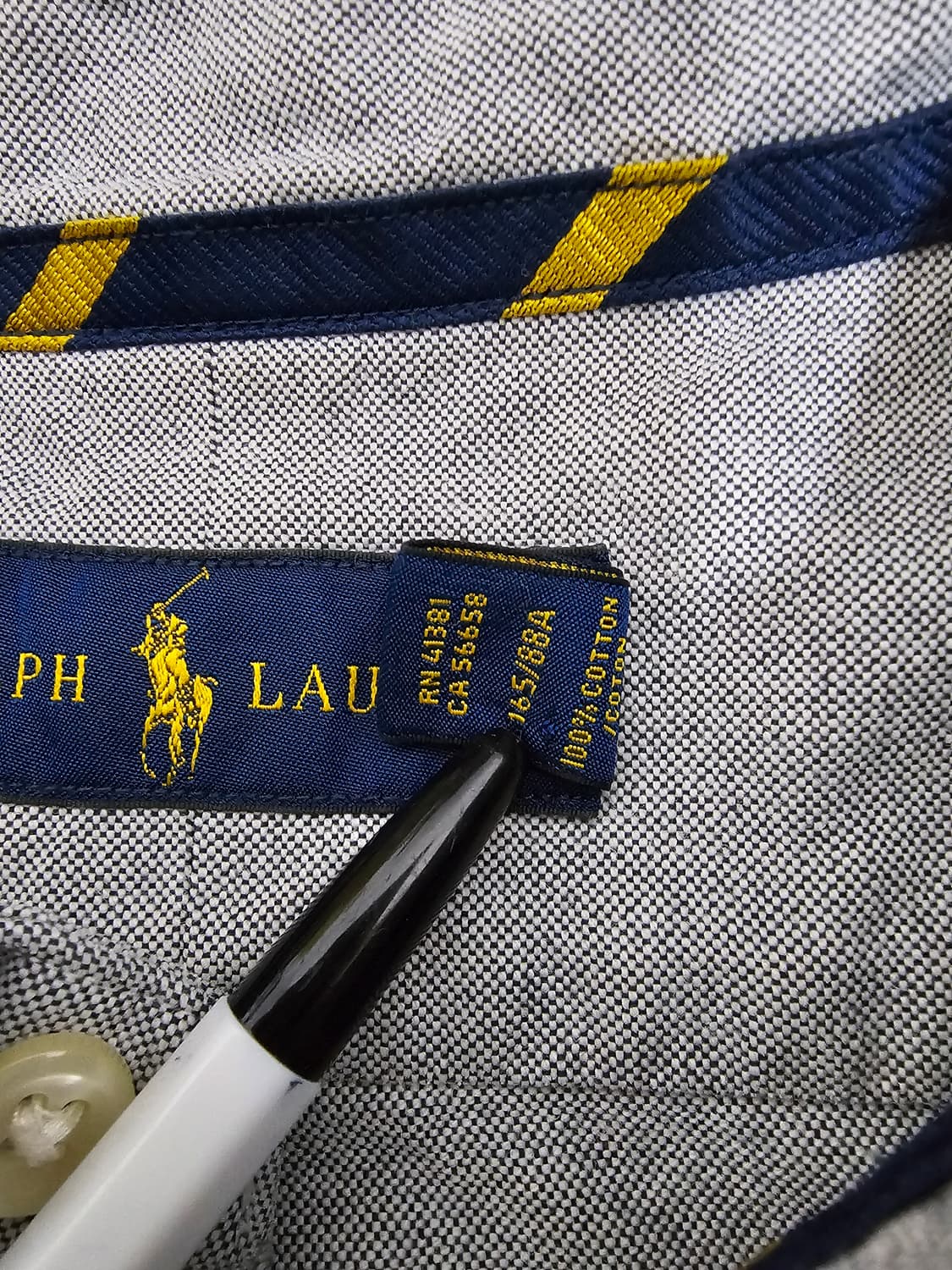 폴로 랄프로렌 옥스포드 셔츠 그레이 XS 국내95 상품이미지4