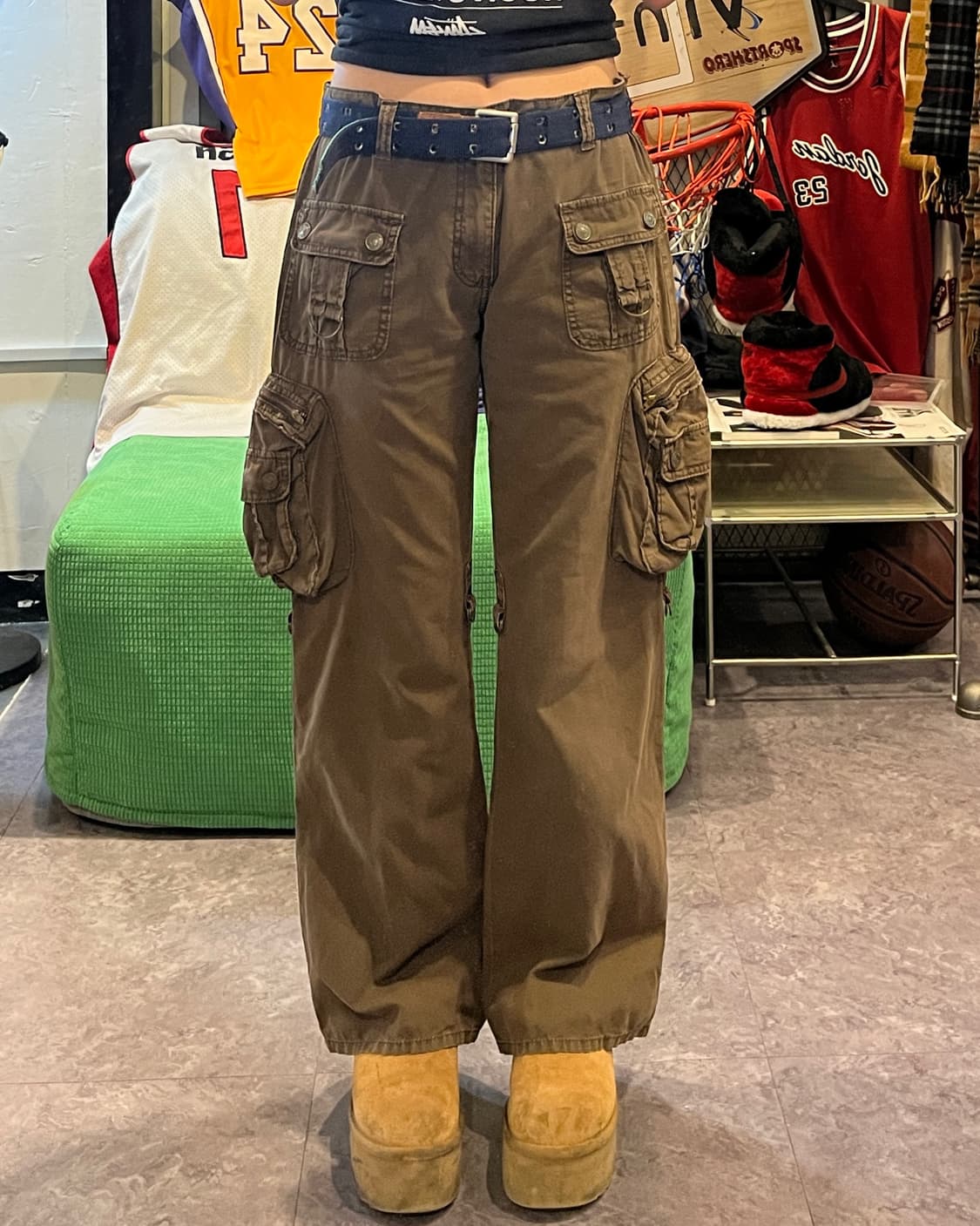 Y2K low rise cargo pants 상품이미지2