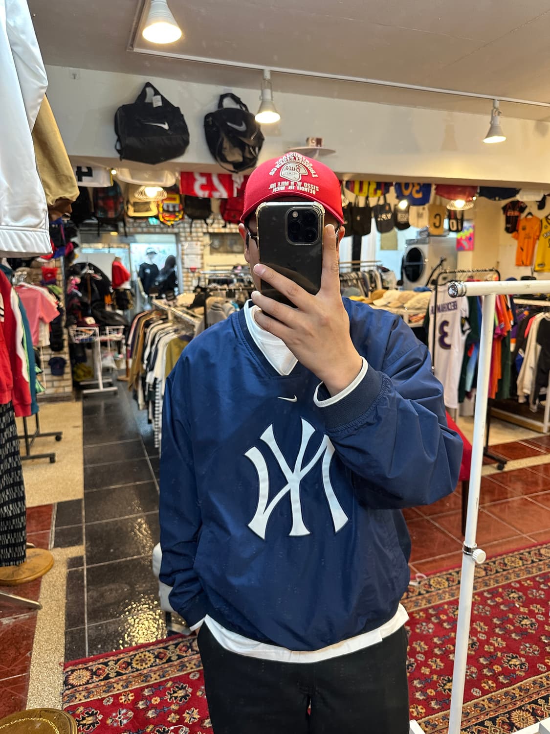 나이키 MLB 뉴욕 양키스 풀오버 웜업 자켓 상품이미지9