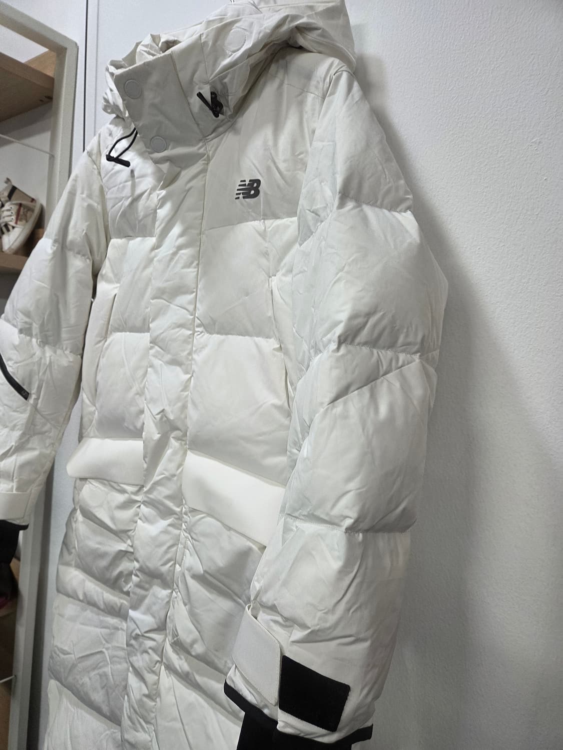 뉴발란스 화이트 롱패딩 구스다운 90 S 남녀공용 90' Y2K 상품이미지3