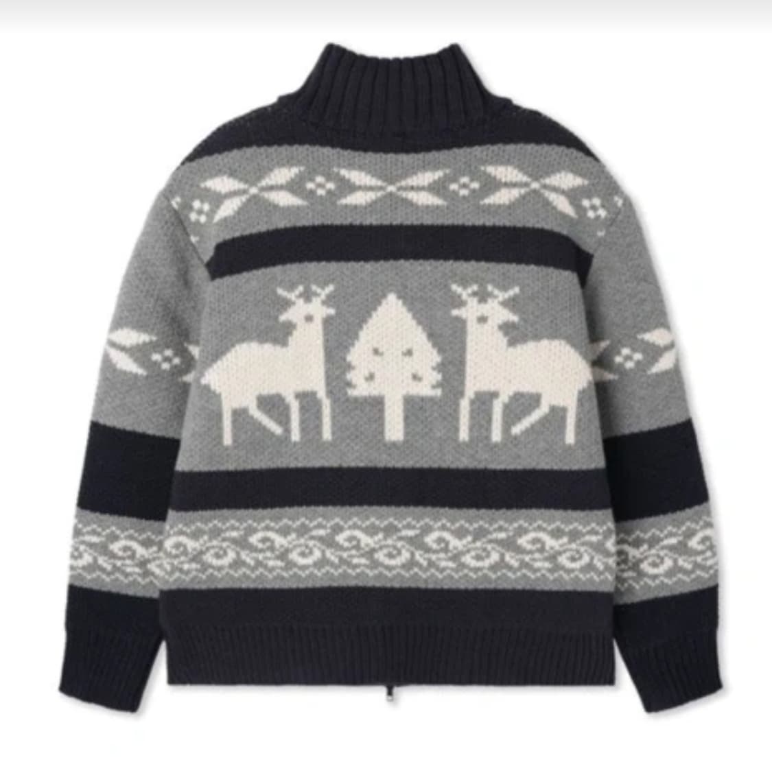 새상품) 고퀄 짜임 노르딕 니트집업 [남녀공용] 상품이미지3