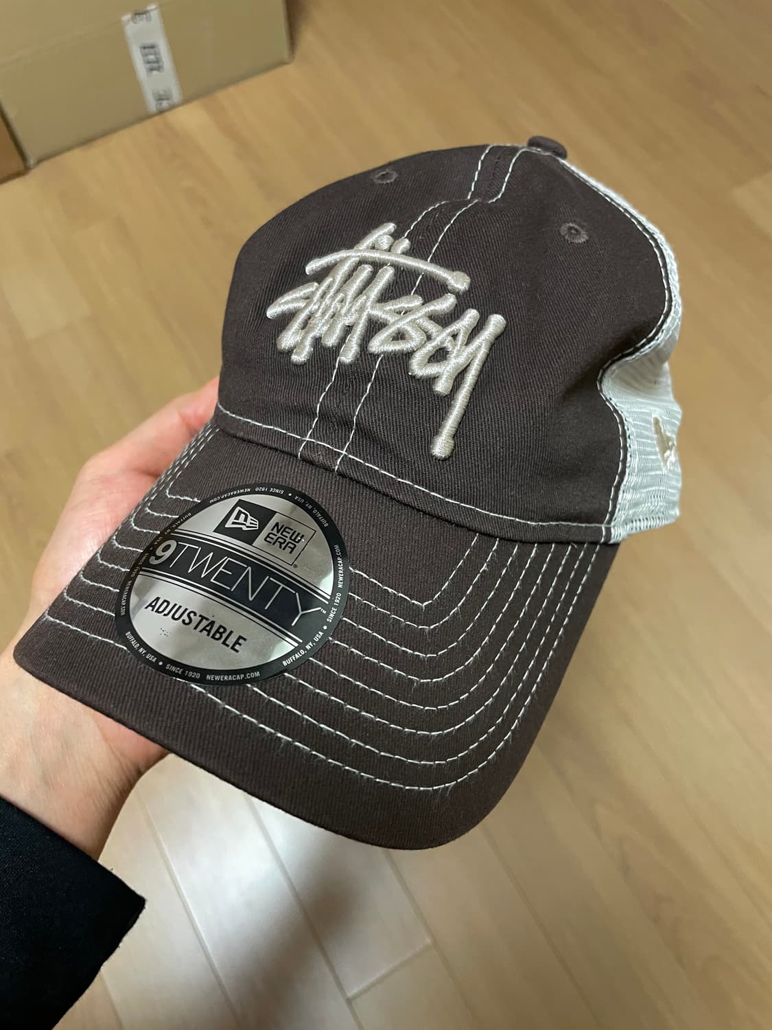 스투시 뉴에라 9twenty 트러커 캡 브라운 상품이미지1