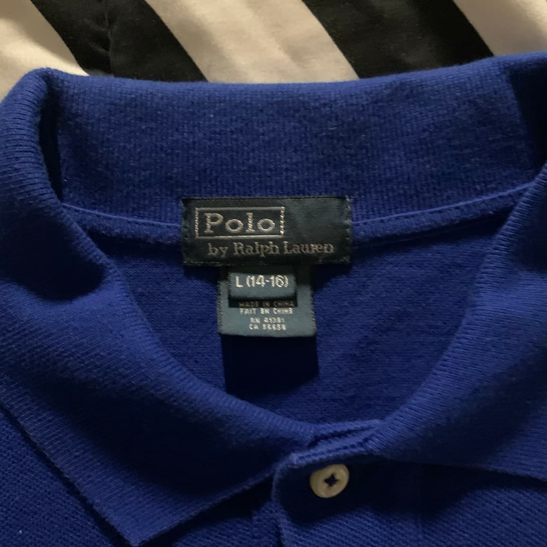 M) 폴로 랄프로렌 더블포니 블루 PK 반팔 카라티 상품이미지3
