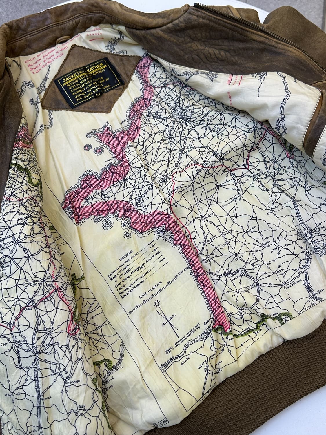 빈티지 U.S.A.F 타입 A-2 레더 자켓 상품이미지5