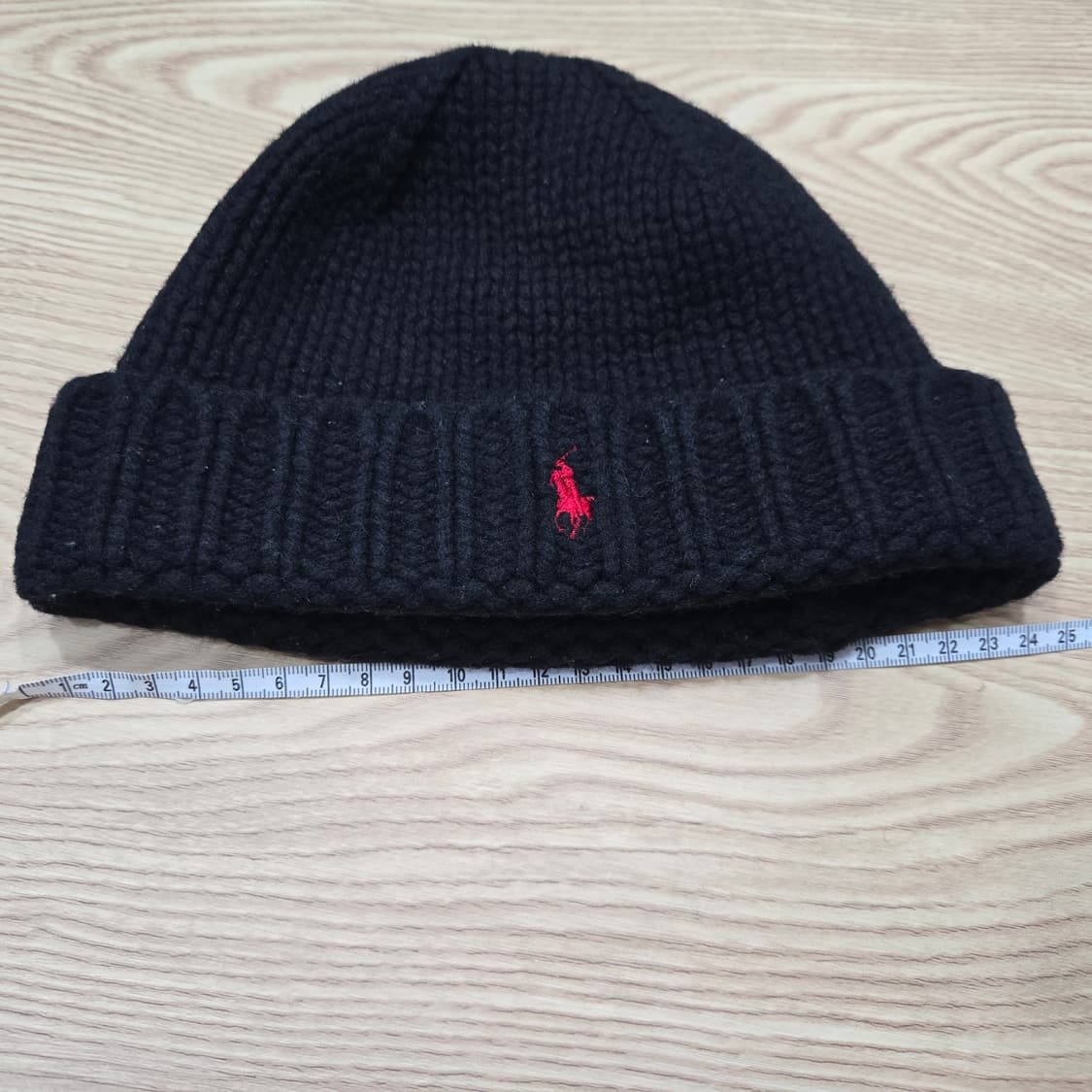 OS 폴로랄프로렌 램스울 비니 블랙 레드 포니 상품이미지4