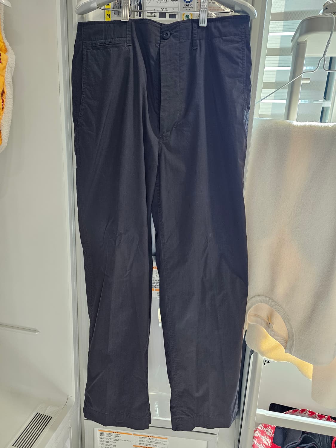 오토매틱포더피플 TOP STITCH PANTS_CHARCOAL BLACK 상품이미지2