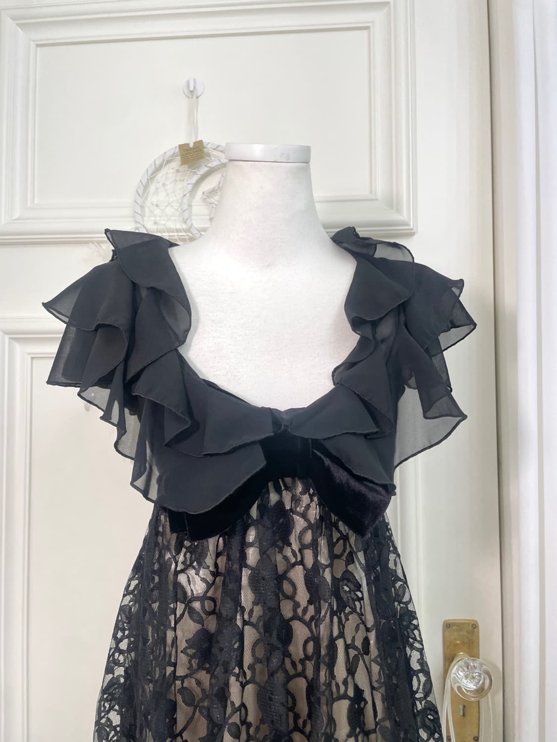 black ruffle bolero&CECIL MCBEE bow lace 상품이미지5