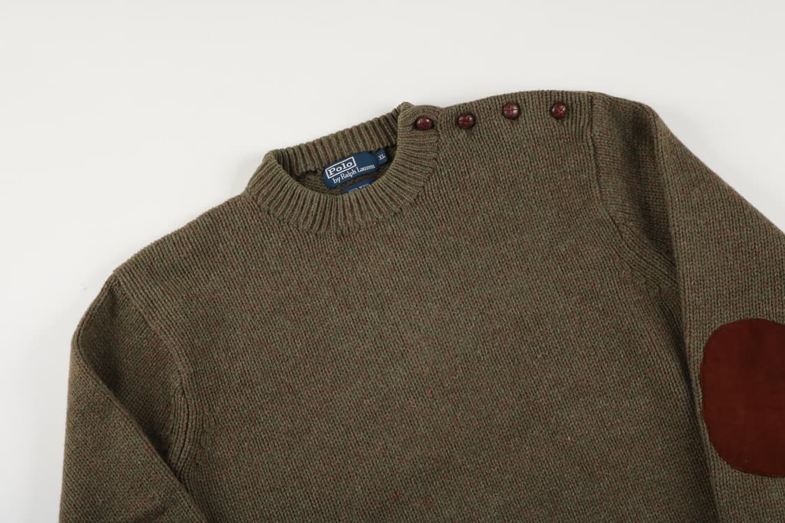 [XL] 폴로 랄프로렌 엘보우 패치 울니트 스웨터 상품이미지2