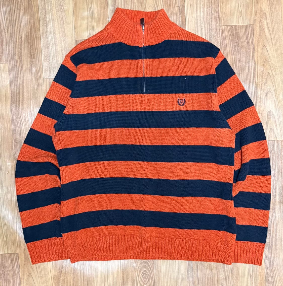 챕스랄프로렌  단가라 반집업 니트 L 상품이미지2