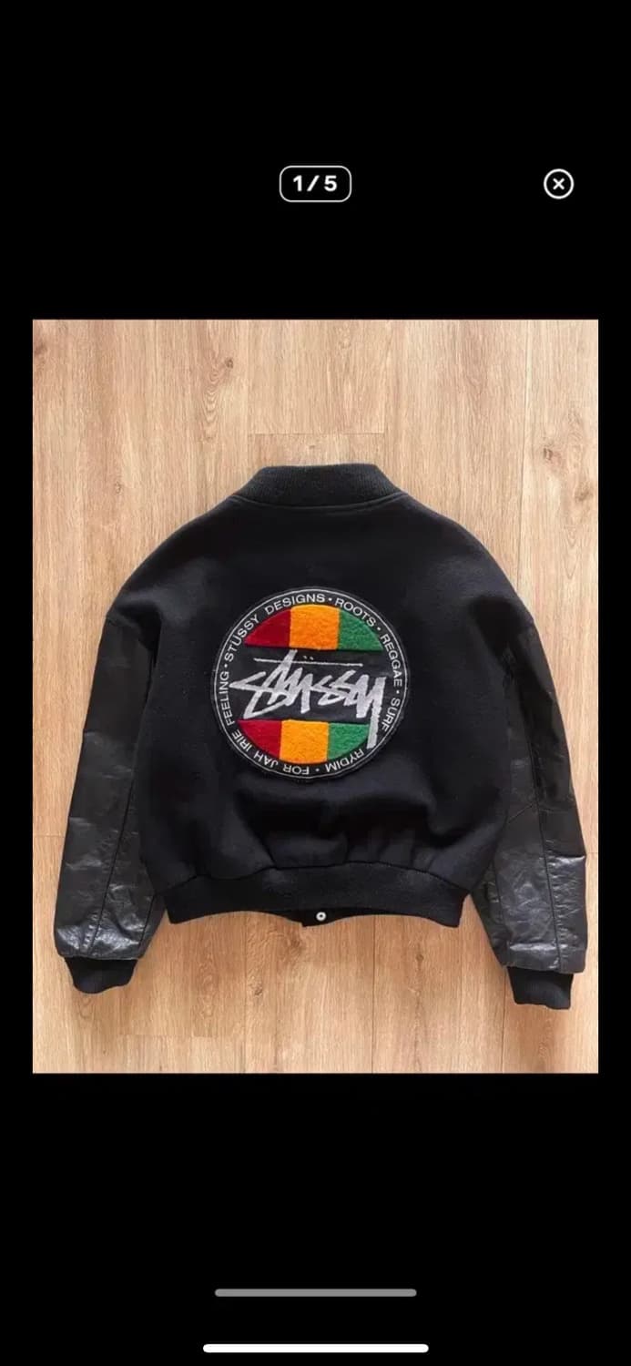 5일 마지막 할인) 80s Made USA 스투시 홈보이 빈티지바시티자켓 상품이미지2