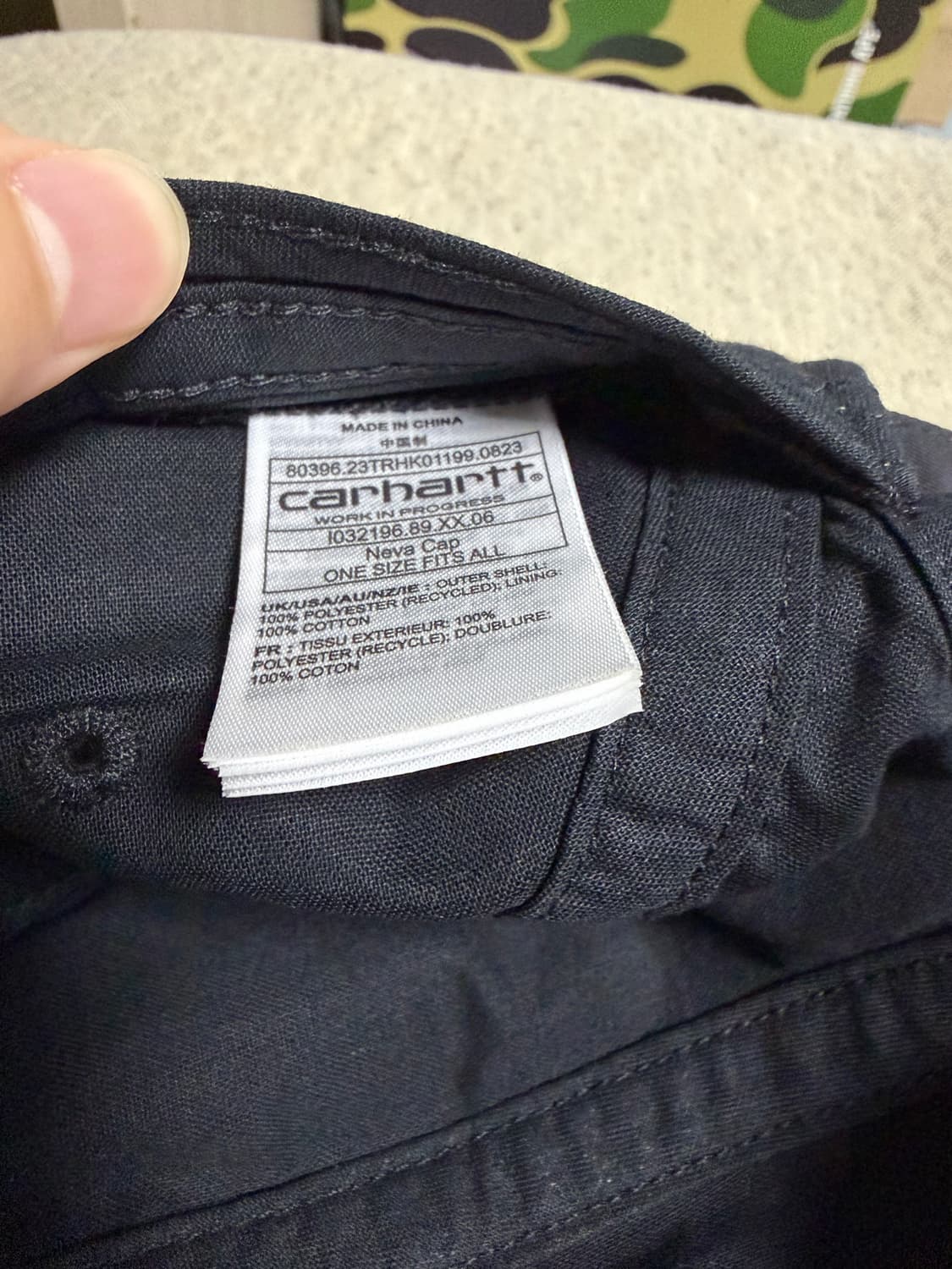 칼하트 WIP 네바 캡 블랙 (캠프 캡) 상품이미지4