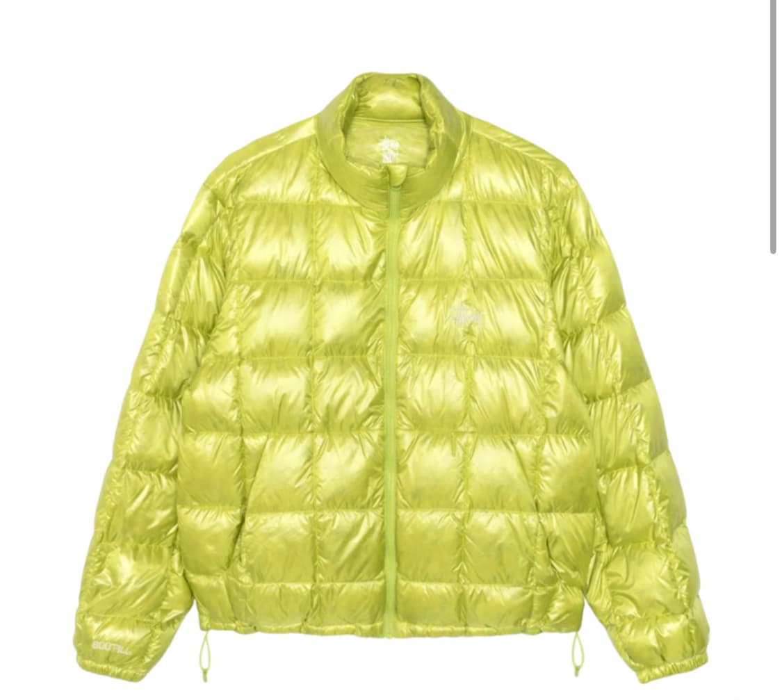 스투시 미드웨이트 푸퍼 경랑패딩 라임 상품이미지1