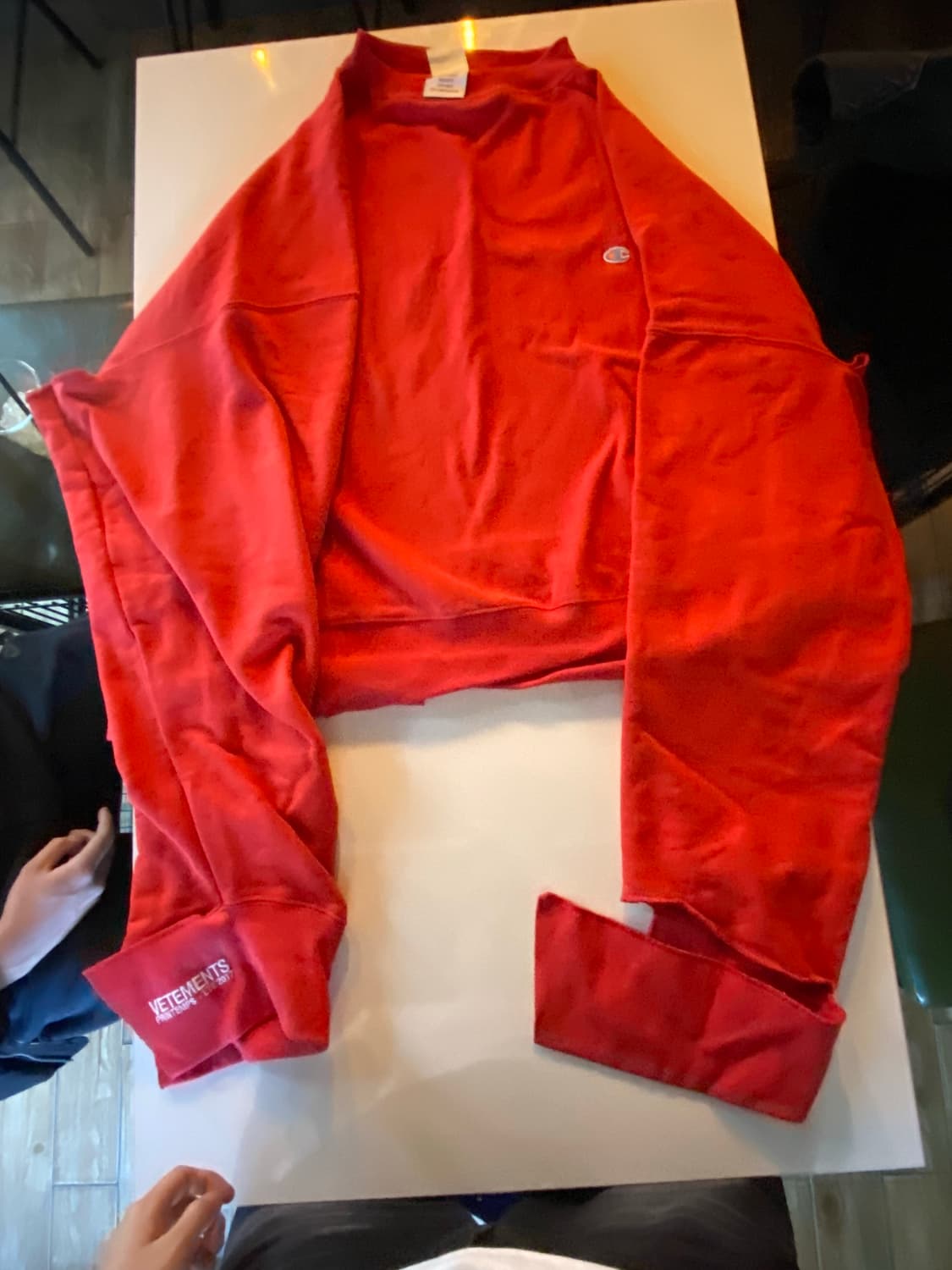 베트멍 챔피온 언발란스 오버핏 맨투맨 사이즈 s  상품이미지1