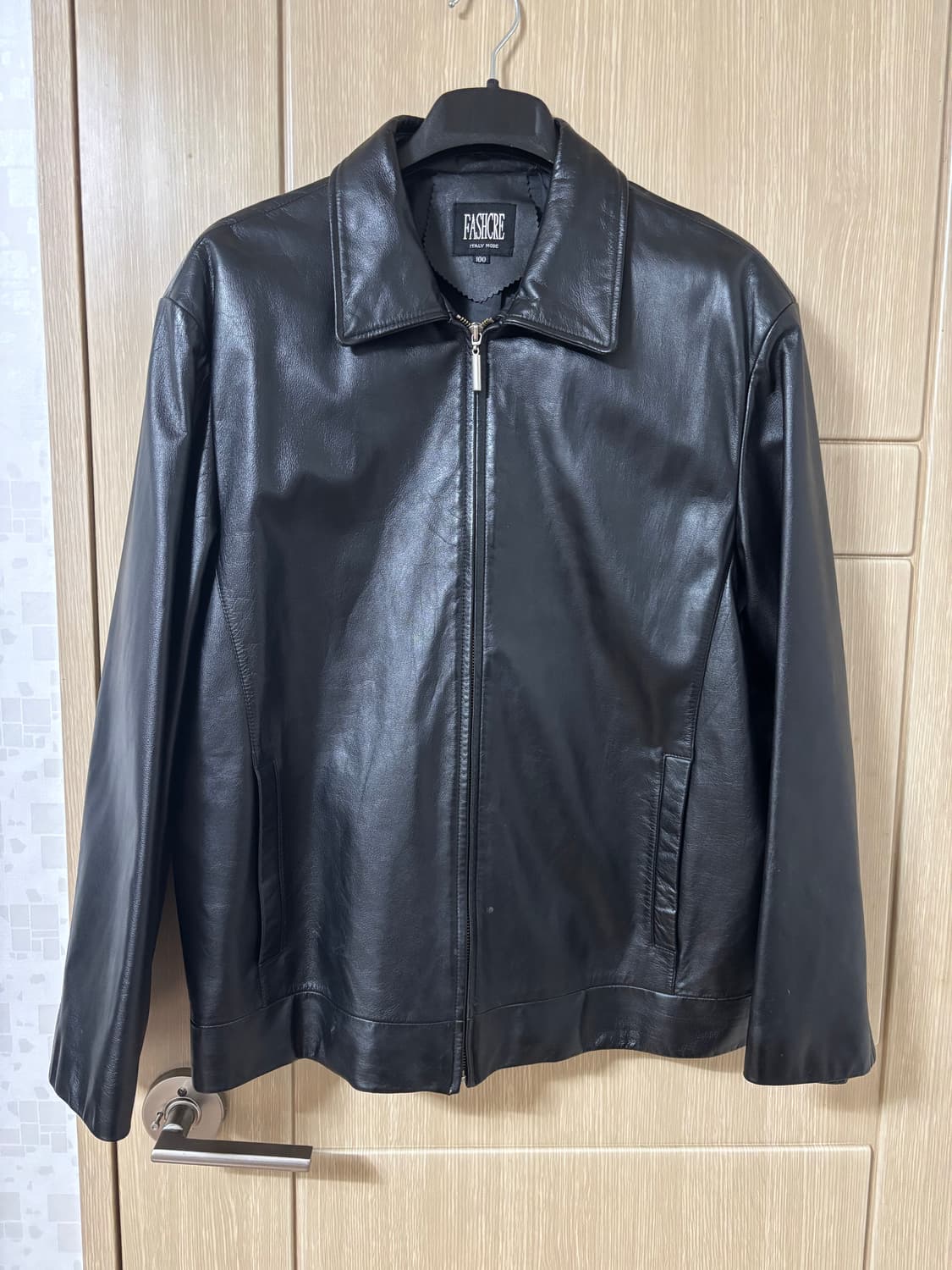 FASHCRE 이태리 블랙 소가죽 자켓 상품이미지1