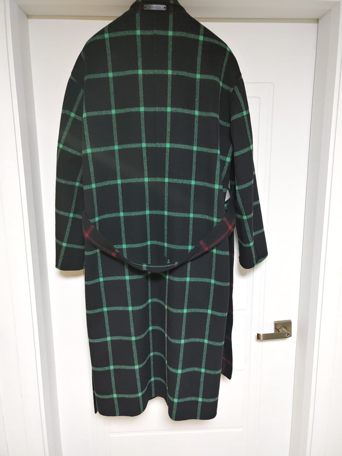 송지오옴므 플란넬 리버시블 캐시울 코트 팝니다 상품이미지6