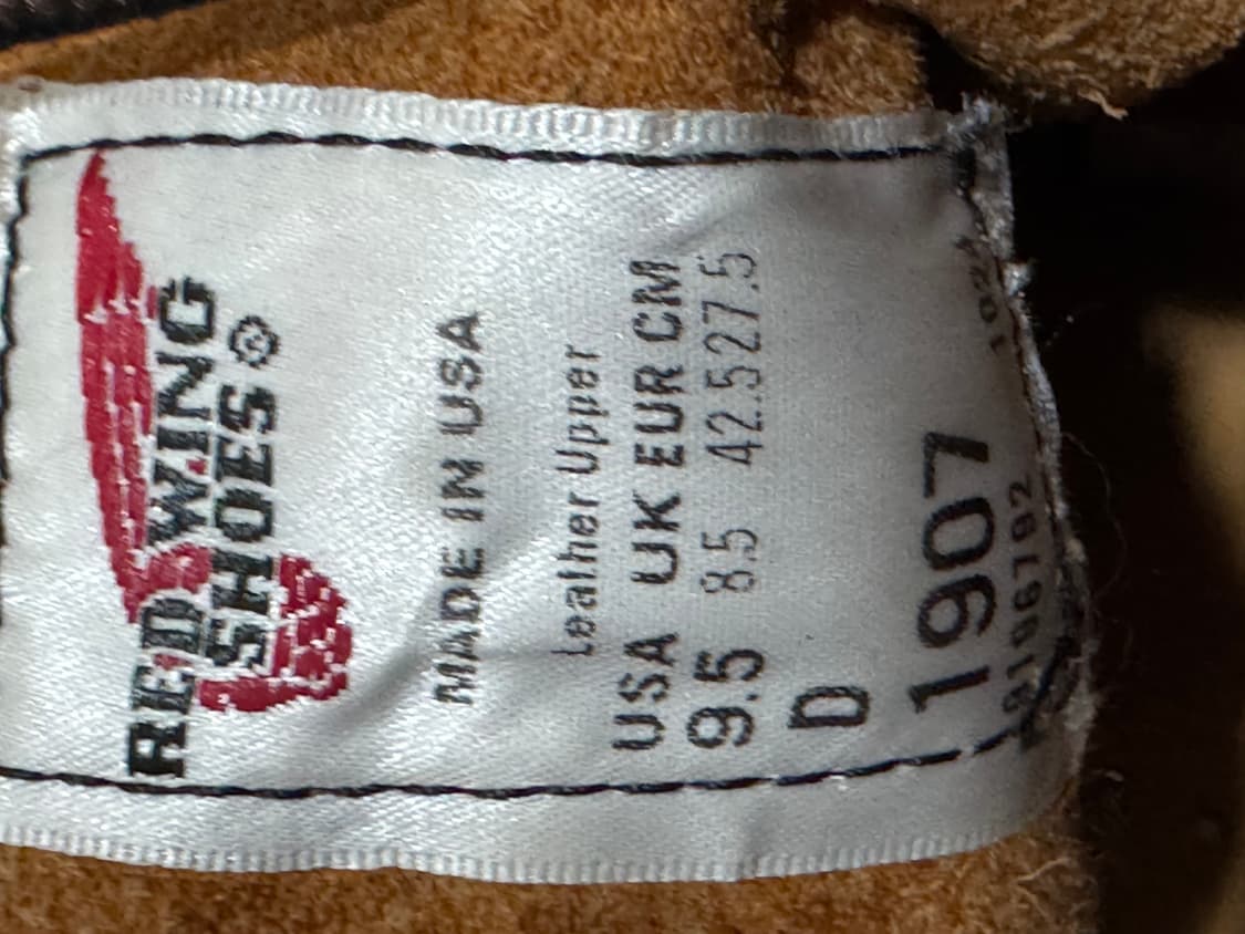 레드윙 1907 (9.5d)1회착 상품이미지2