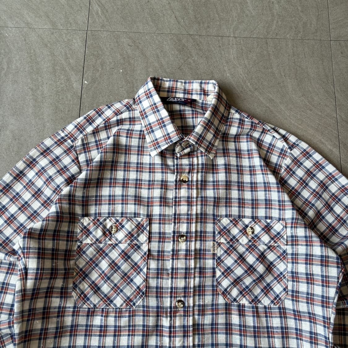 80년대 미국 생산 리바이스 정품 체크 셔츠 상품이미지3
