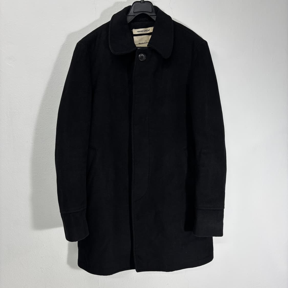 S 비바스튜디오 블랙 하프 발마칸코트 상품이미지1