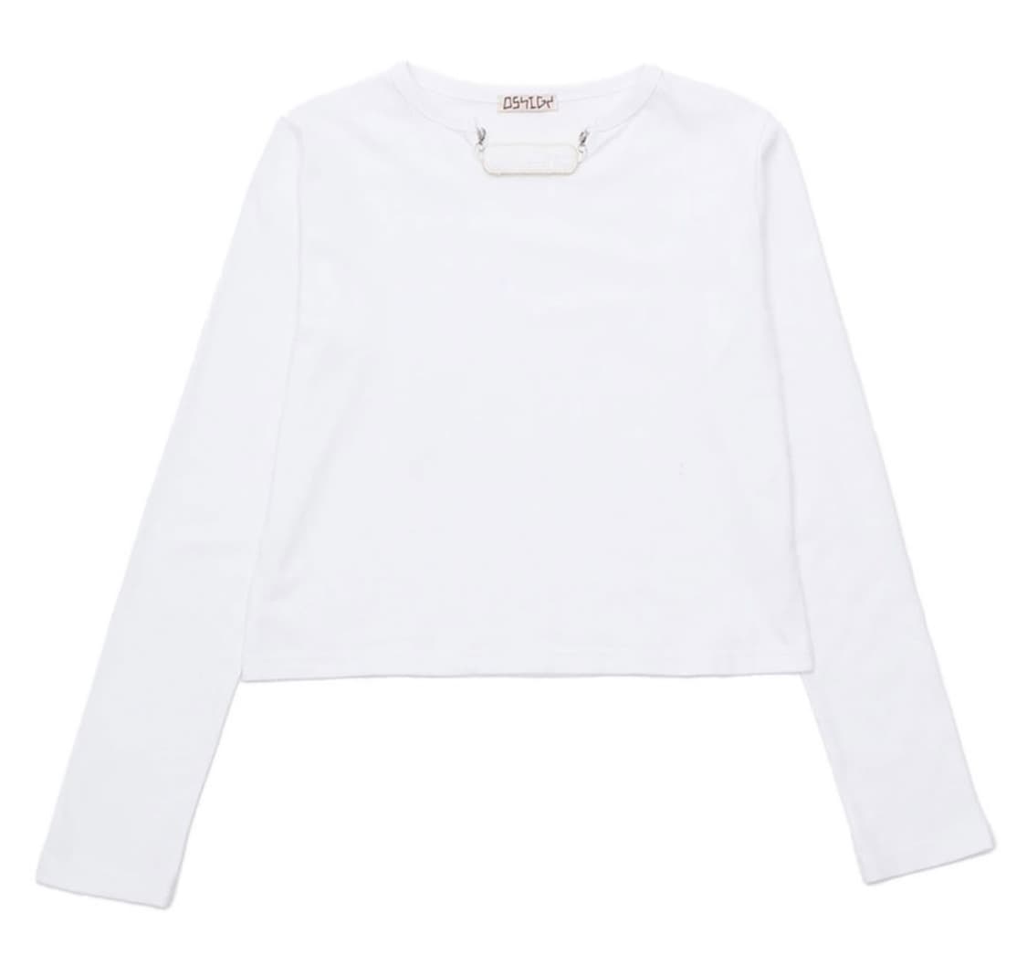 오스하이 oshigh Band Neck Long sleeve white  상품이미지1