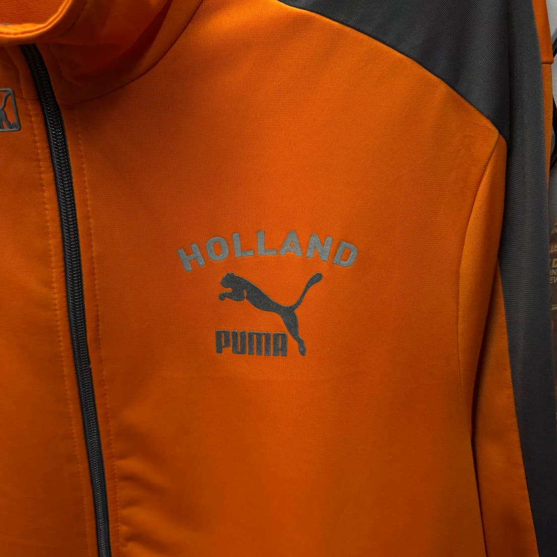 푸마 홀란드 네덜란드 트랙자켓 전면 로고 포인트 오렌지 상품이미지5