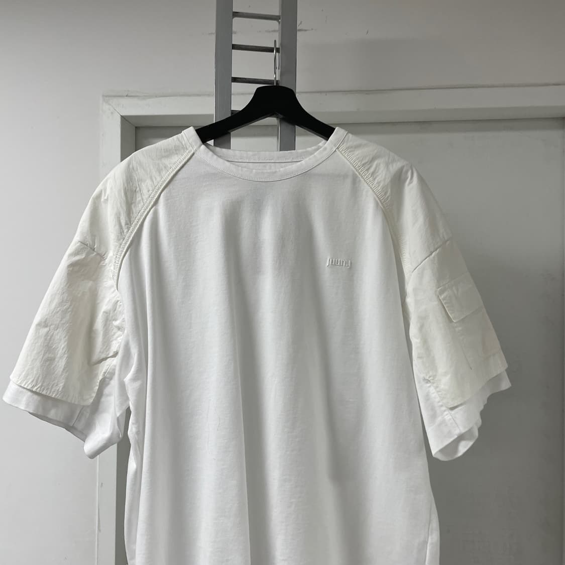 준지 화이트 반팔 티셔츠 S 상품이미지2