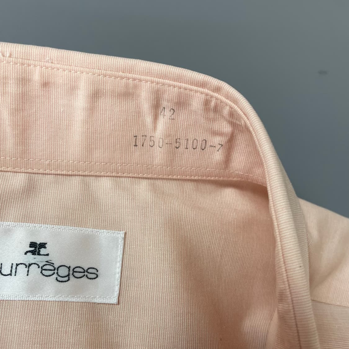 (105) 꾸레쥬 피치컬러 반팔셔츠 상품이미지5