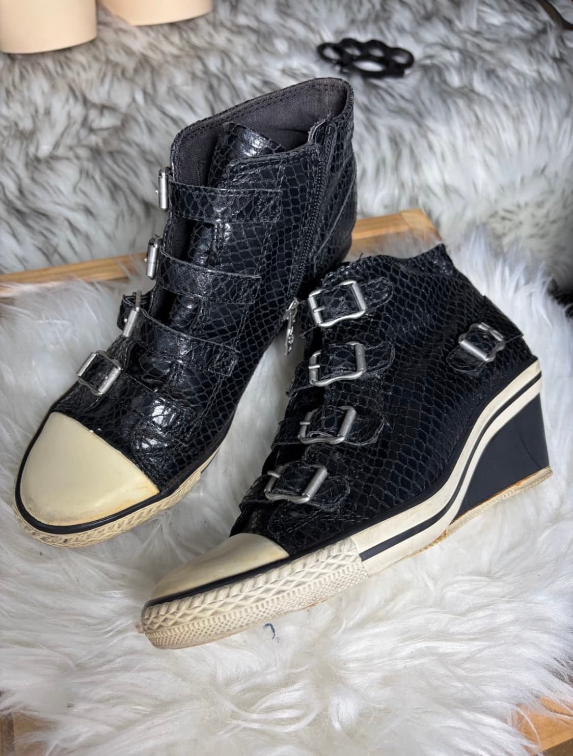 Ash 아쉬 뱀피 웨지힐 스니커즈 상품이미지2