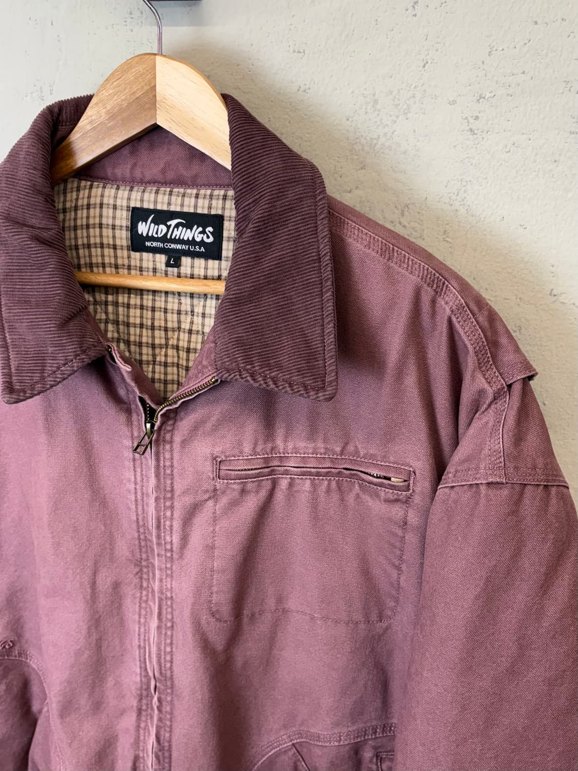 와일드띵스 빈티지 워크자켓 플럼 상품이미지7