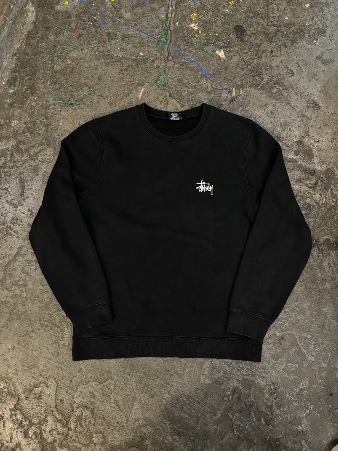 스투시 블랙 로고 맨투맨 상품이미지5