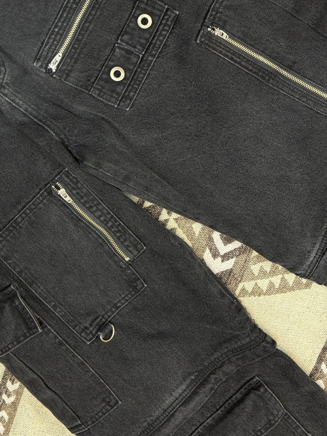 인템포무드 엔지니어 카고 디테일 팬츠 워시드 블랙 상품이미지5