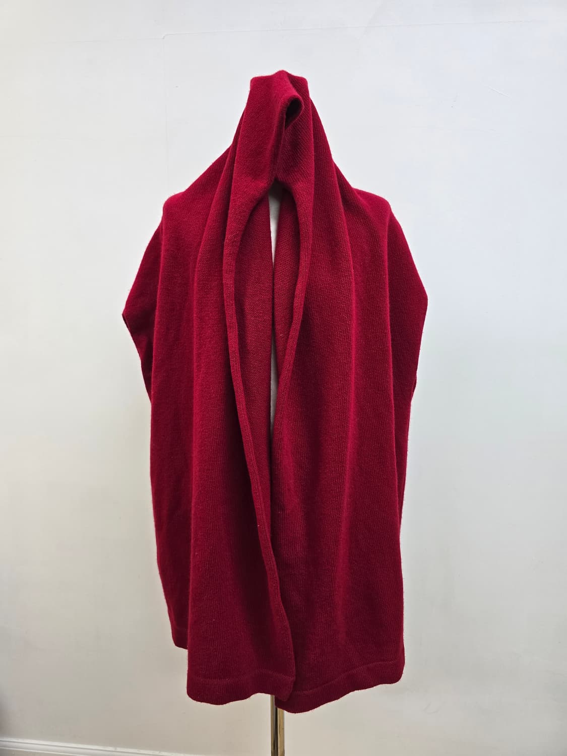 비꼴리끄 숄카라 캐시미어 블렌딩 루즈핏 울 베스트 상품이미지2