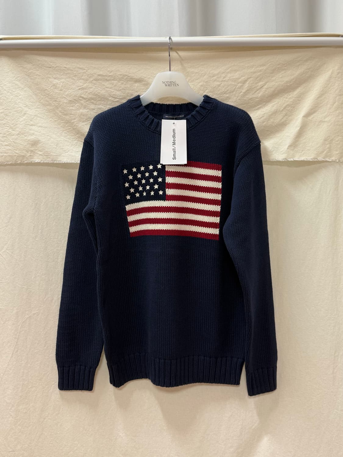 브랜디멜빌 성조기 니트navy 상품이미지1