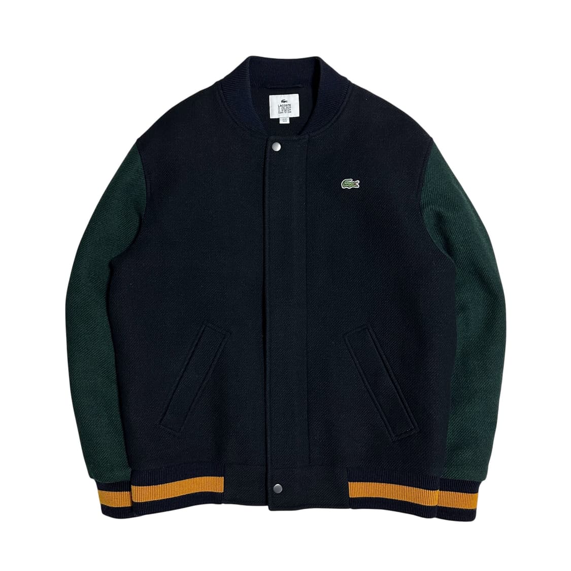 [M] 라코스테 레트로 로고 스타디움 바시티자켓 상품이미지1