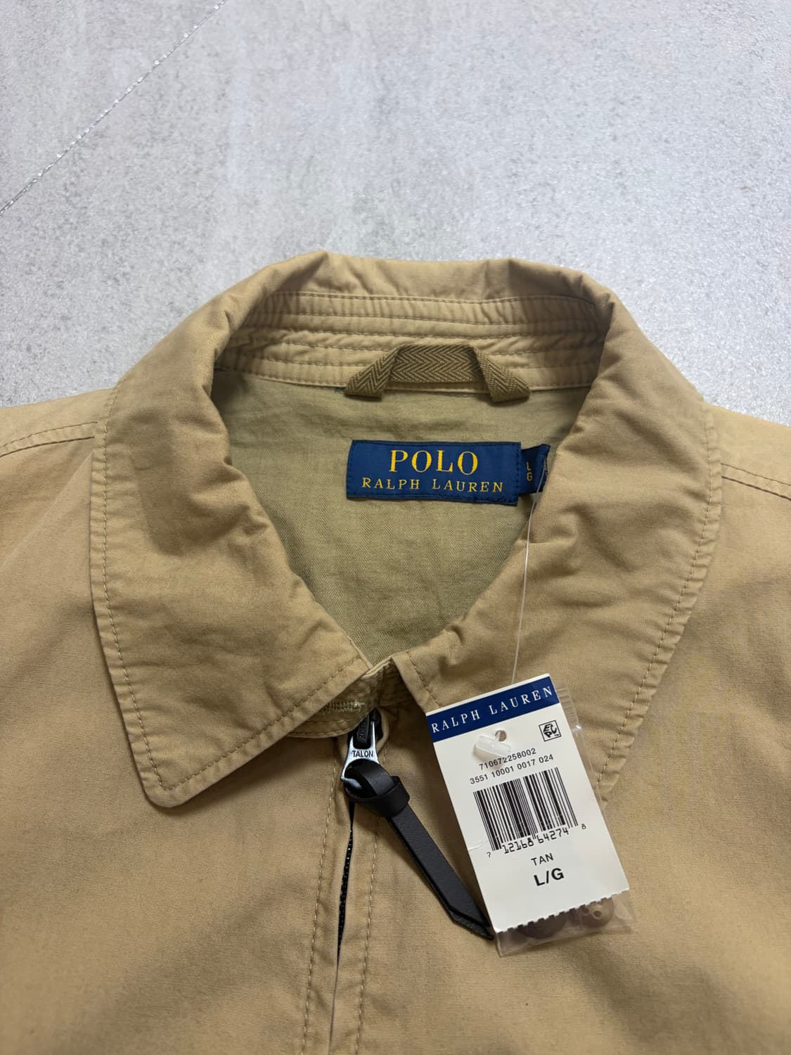 폴로 코튼 자켓 탄 라지 상품이미지3