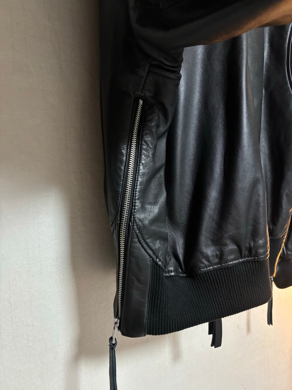 자라 메종스페셜 오버핏 가죽자켓 상품이미지5