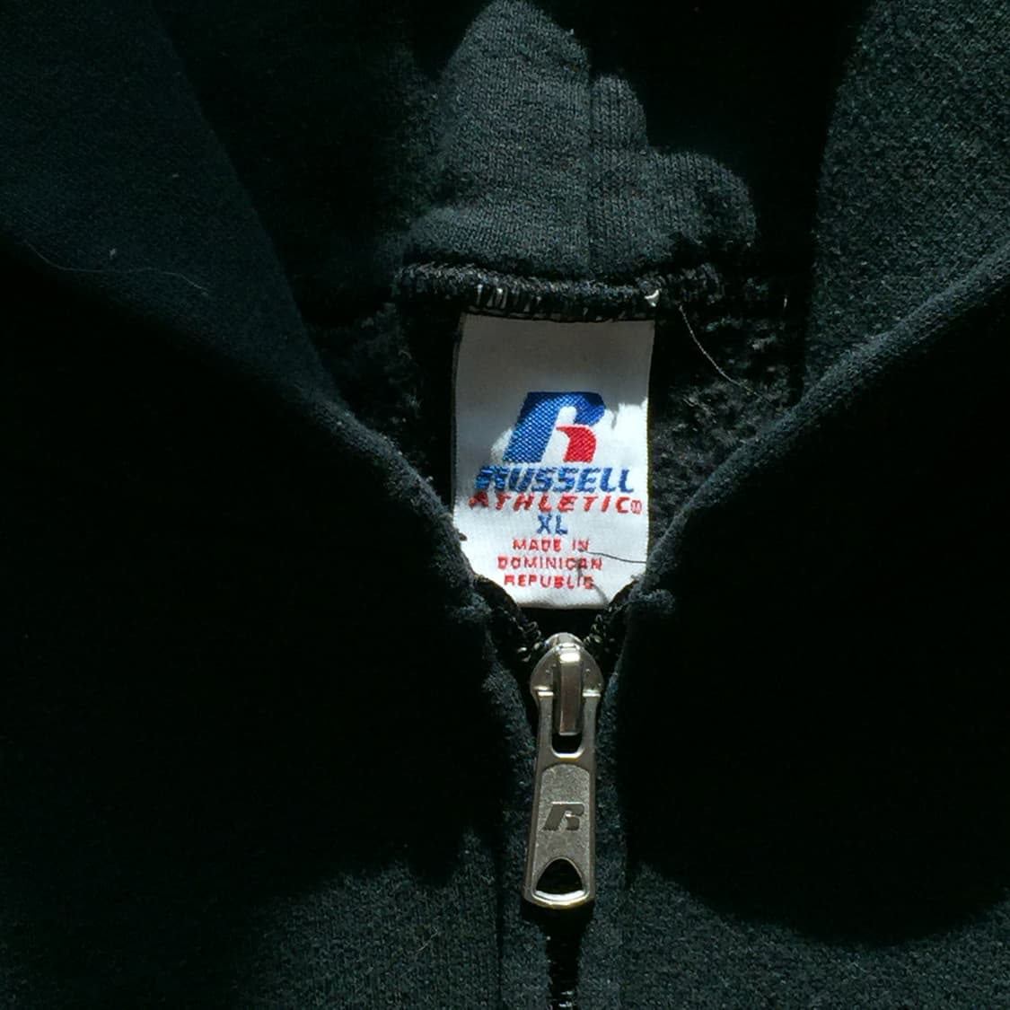 빈티지 러셀 튜블러 후드집업 블랙 XL 상품이미지2