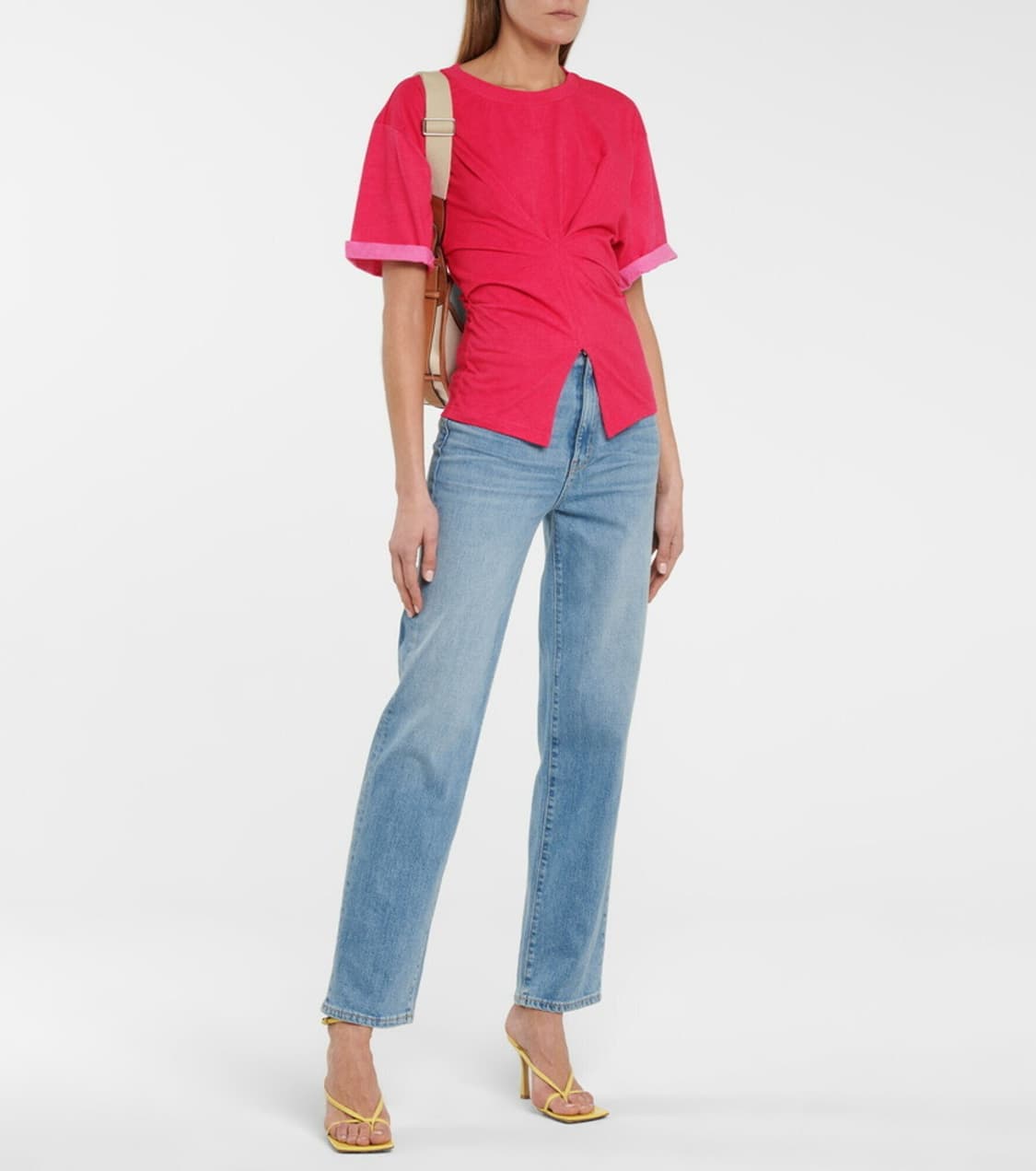 38) 이자벨마랑 드레이프 반팔 티셔츠 핑크 상품이미지9