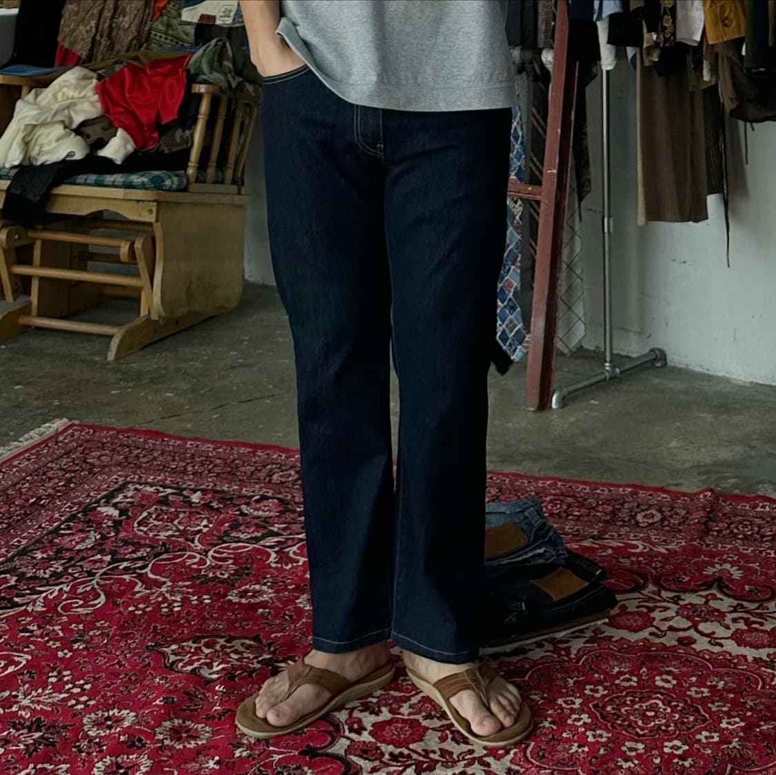 (착용컷) 리바이스 505 빅E (남성용 30-31) 상품이미지2