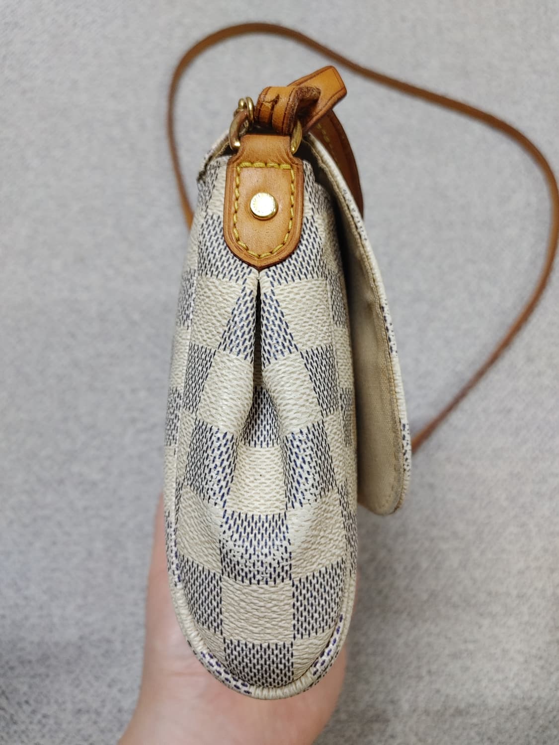 정품 루이비통 다미에 아주르 페이보릿 mm 크로스백 클러치백 상품이미지5