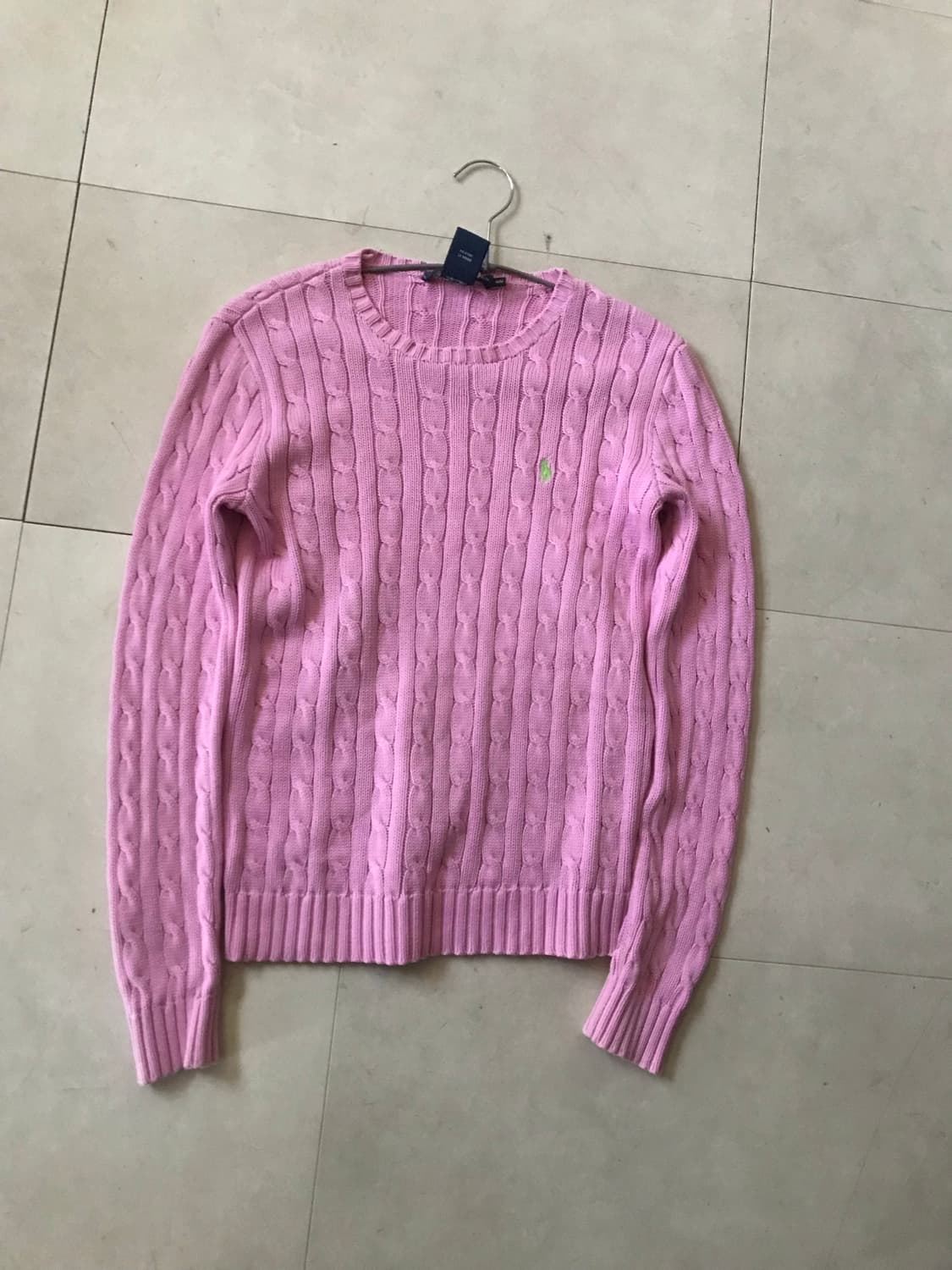 폴로 핑크 케이블 니트 상품이미지8