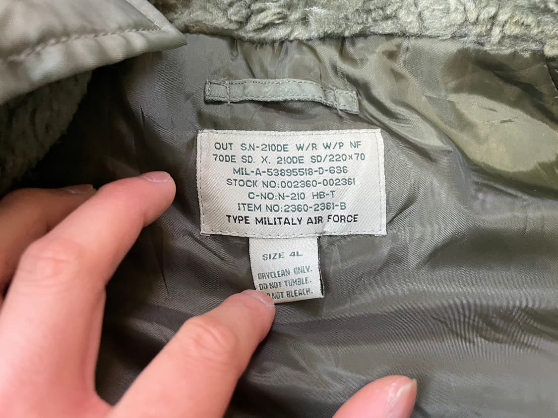 빈티지 밀리터리 n-3b 파카 J03457 상품이미지6