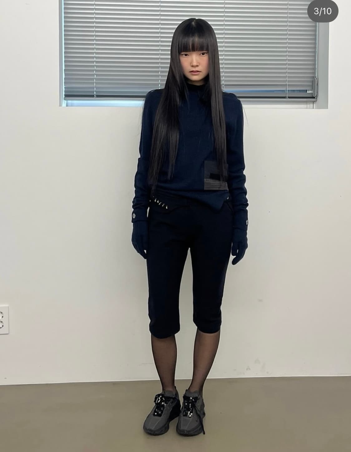 hyeinseo wool capri pants (grey) 1 상품이미지4