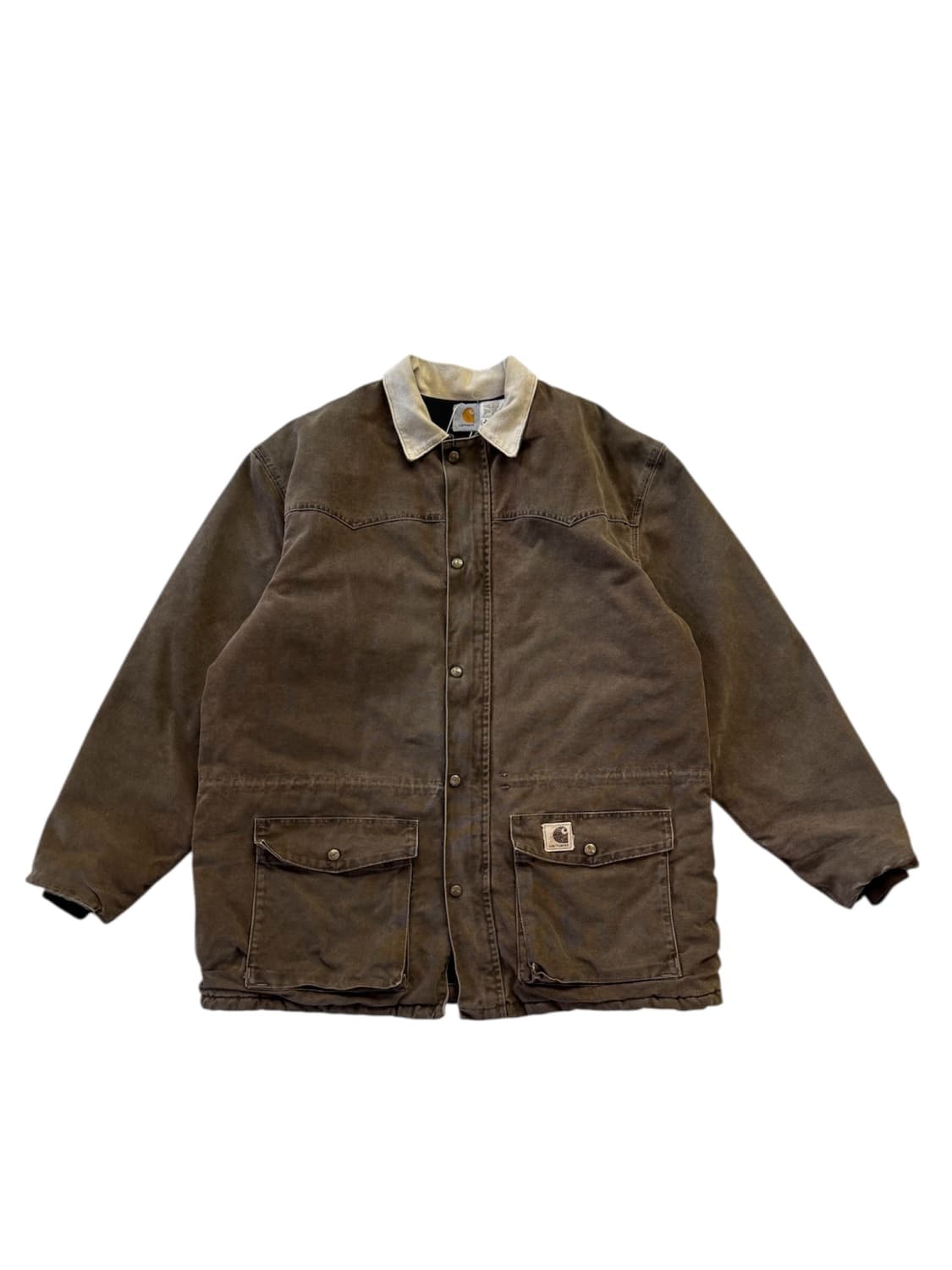 90s 칼하트 퀄티드 덕 캔버스 초어자켓 made in usa 상품이미지1