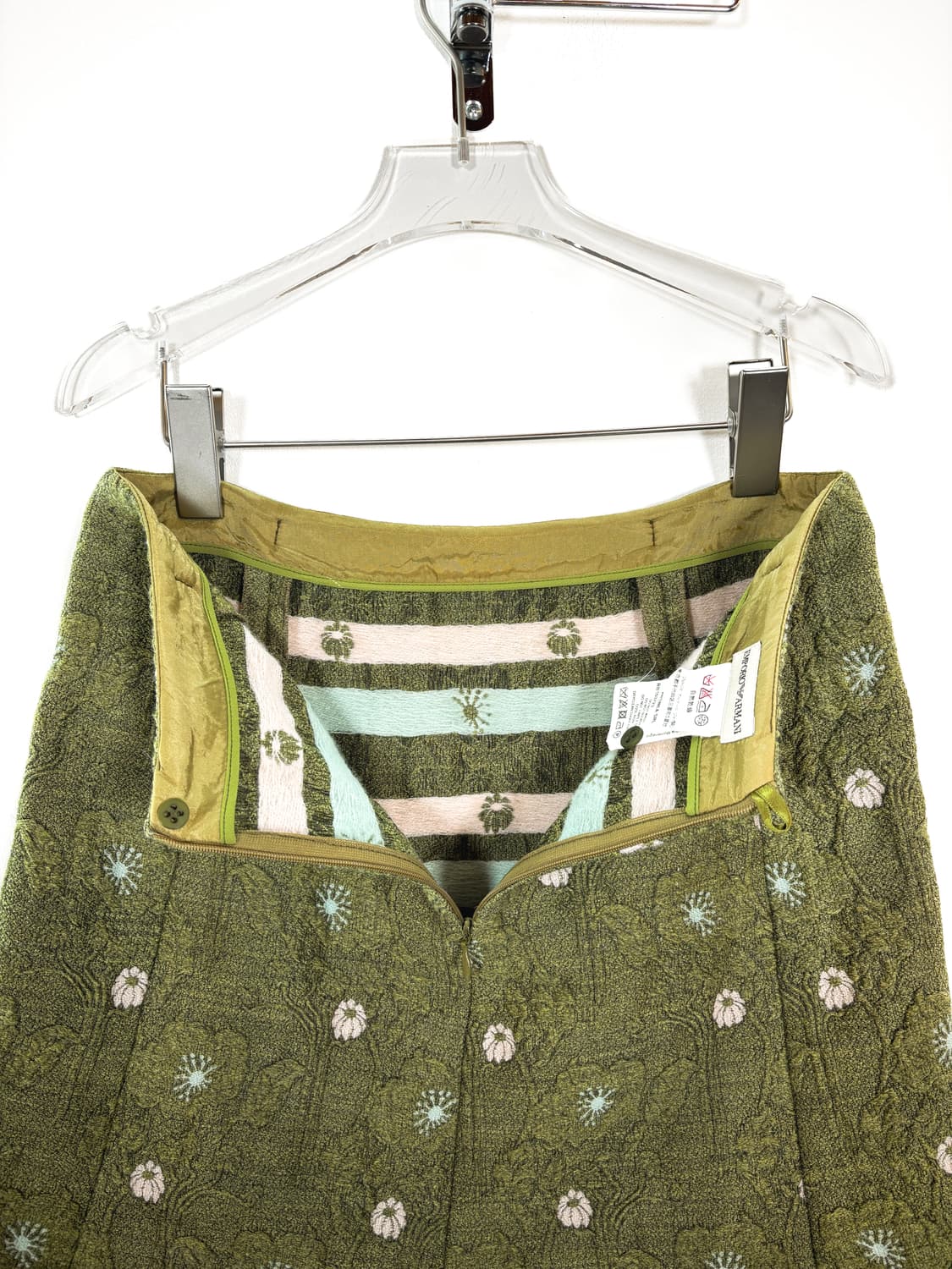 엠포리오 아르마니 플라워 엠보싱 울 스커트 상품이미지7