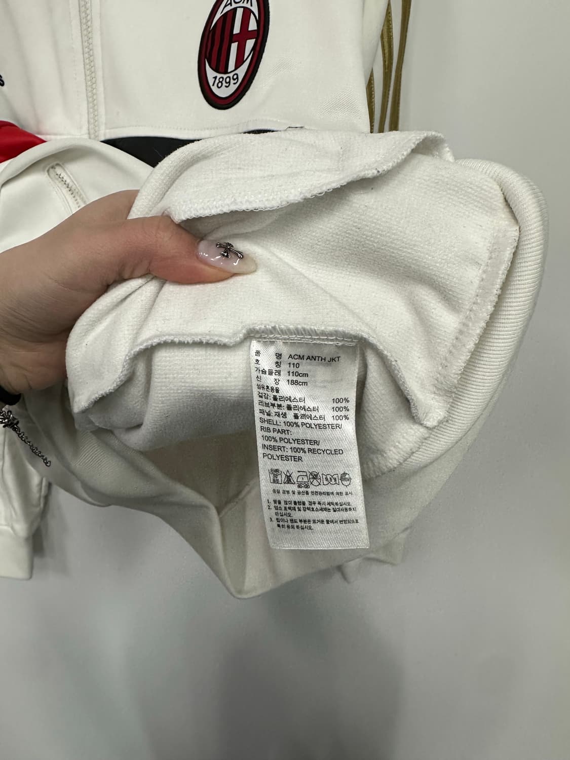 아디다스 흰금 밀란 져지 트랙탑  상품이미지3